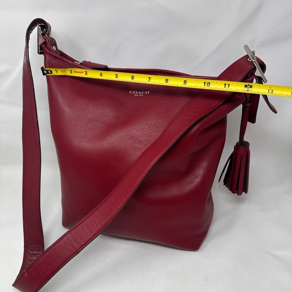 COACH Legacy Tassel Duffle 19889
Leather Crossbody Bag Deep Red - Picture 10 of 17